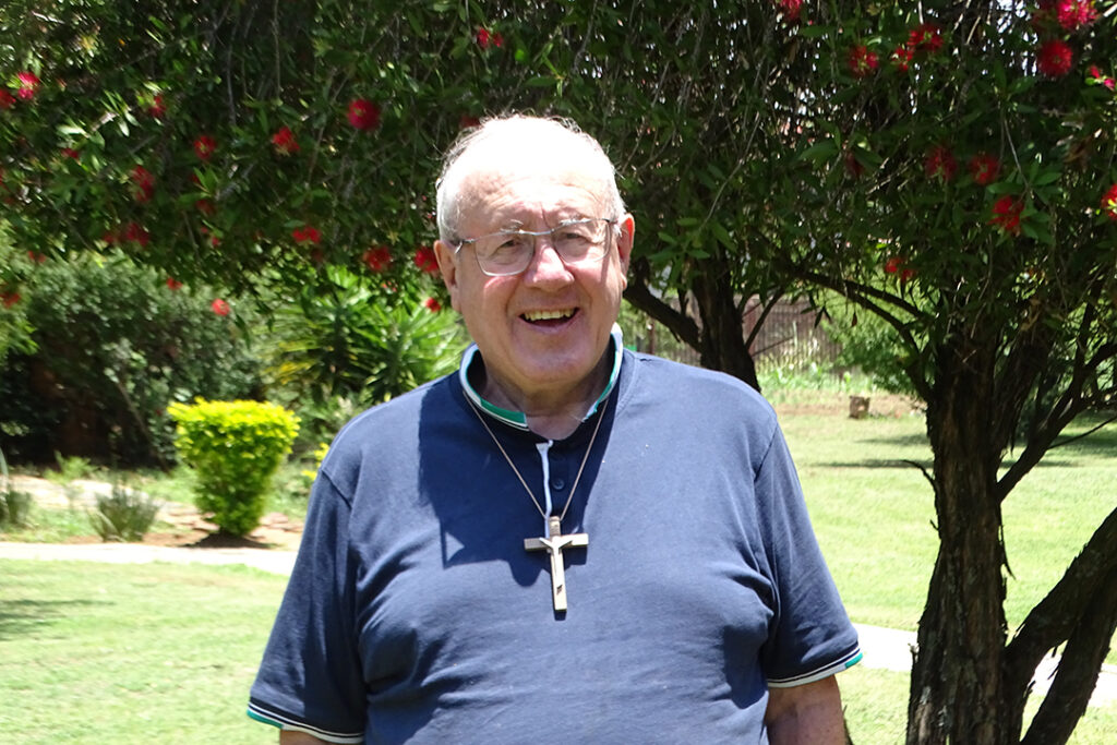 Archbishop Emeritus William Slattery O.F.M. in his current community and residence at St Francis House of Studies (“The Kraal”), Pretoria. Credit: Worldwide.